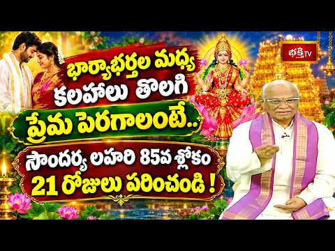 భార్యాభర్తల మధ్య కలహాలు తొలగి ప్రేమ పెరగాలంటే.. సౌందర్య లహరి 85వ శ్లోకం 21 రోజులు పఠించండి!