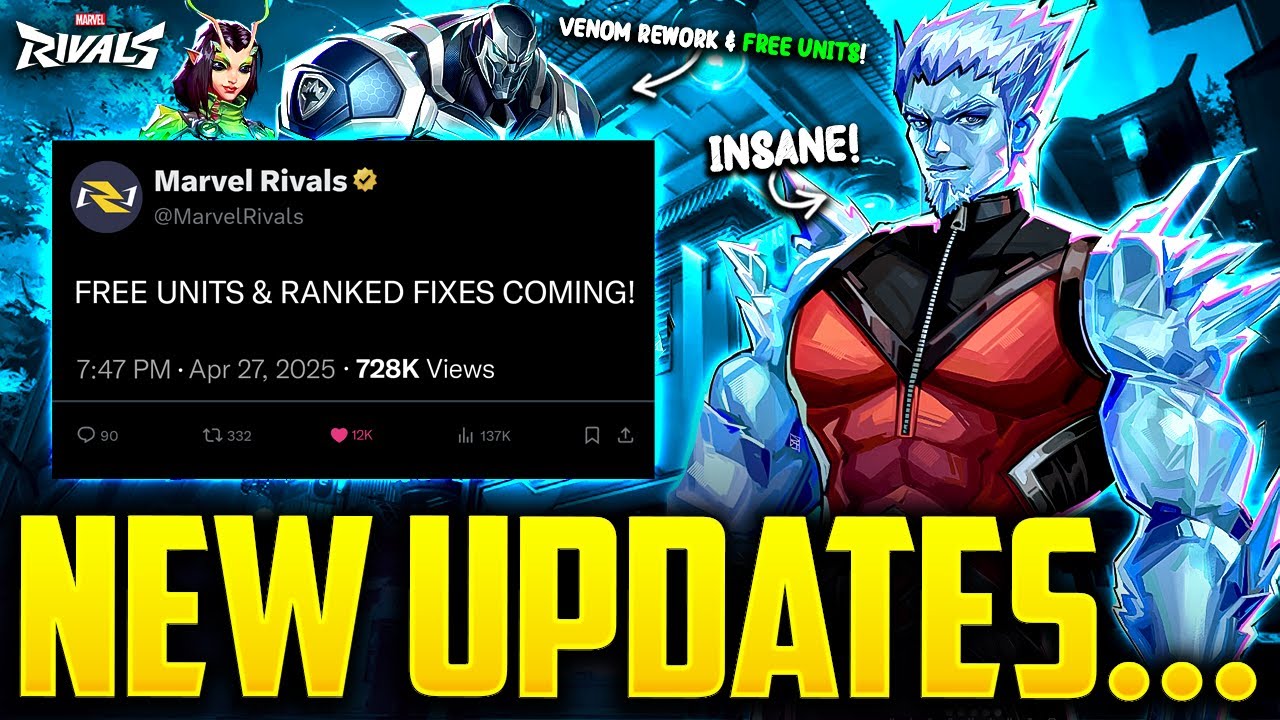 Marvel Rivals Revealed HUGE NEW UPDATES! Ranked Fix, Iceman & More ...