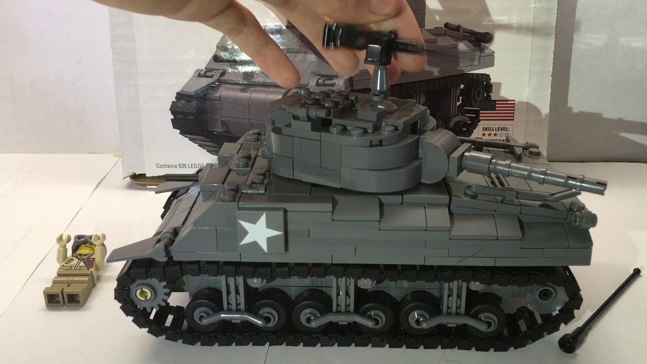 brickmania sherman tank