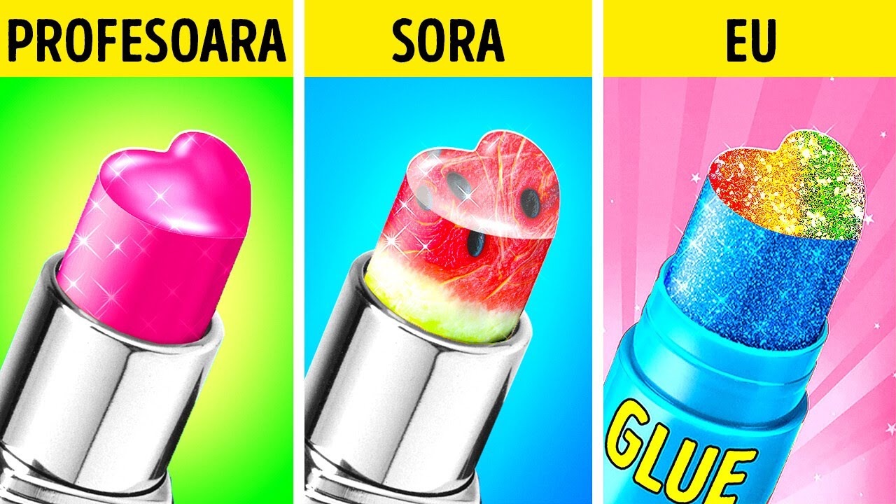 RECHIZITE ȘCOLARE DIY || Trucuri școlare geniale pentru elevi și părinți - 123 GO Like!