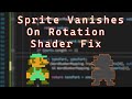 How to Solve Disappearing 2D Sprite Issue With Shaders in Unity