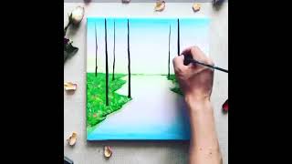 how to design a river painting #riverpainting #learntheart