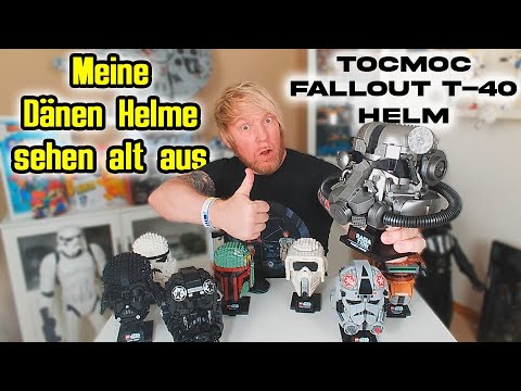 YouTube thumbnail: Sensationell?! Kann dieses Set mit meiner LEGO® Helmsammlung  mithalten? | Fallout-T40 Helm 66055