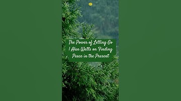 The Power of Letting Go | Alan Watts on Finding Peace in the Present