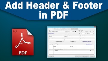 How to add header and footer in pdf using adobe Acrobat Pro