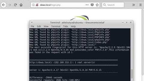 Scan Your Web Application Vulnerability Using W3af Part 1