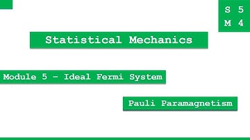 SM[5-4] - Pauli Paramagnetism | Ideal Fermi System