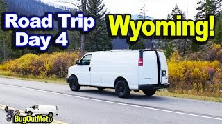 Stealth Camper Van Trip DAY 4 - Gone to Wyoming! Cooking Chili and Farting!