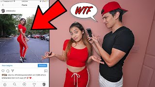 I Photoshopped My Instagram Picture To See How My Boyfriend Would React!!