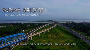 Padma Bridge Cinematic Drone Footage | Aerial View of Bangladesh