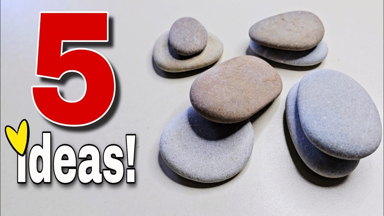 I Made It With Pebbles From Nature!♻️5 Great Ideas! 🥰