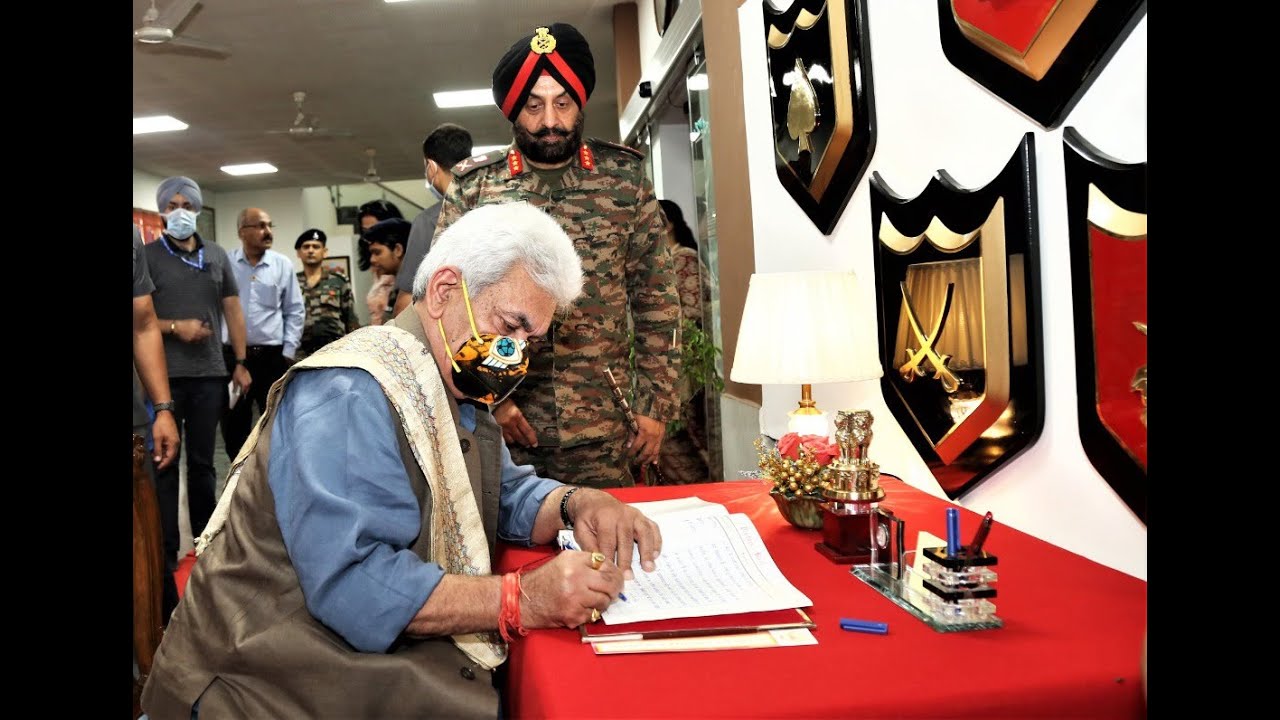 Lt Governor Manoj Sinha attended the Golden Jubilee Celebration of 16 Corps