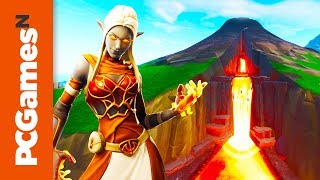 Fortnite season 8 map changes | Sunny Steps, Lazy Lagoon, and a volcano