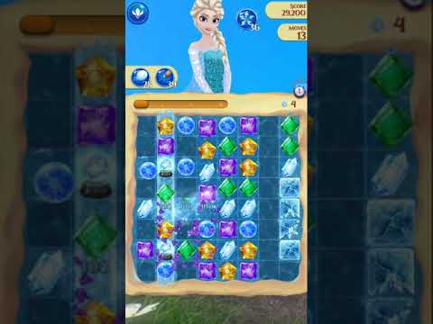 Disney Frozen Free Fall Endless map level #2933 (without using items)