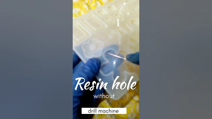 #diy How to drill in resin without drill machine 🤩 #shorts #resin#artandcraft #trending#resinhole