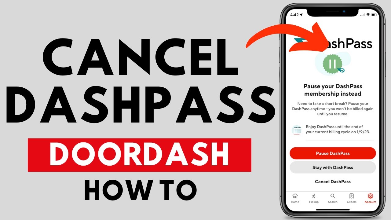 How To Cancel DoorDash DashPass Subscription IPhone Android YouTube