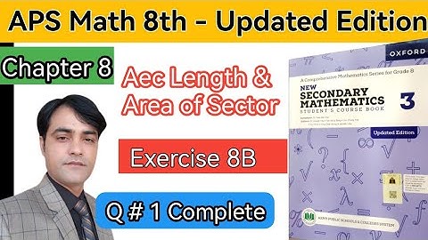 Exercise 8B Question 1 II APS Maths 8th II New Secondary Mathematics Book 3 Updated Edition #taleem