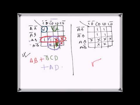 Digital Electronics: Minimization using K map with Don't care conditions (example)