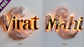 How To Create 3d Name Dp Fluffy Wings With Neon Font Ai Images | Bing Image Creator trend | #meta
