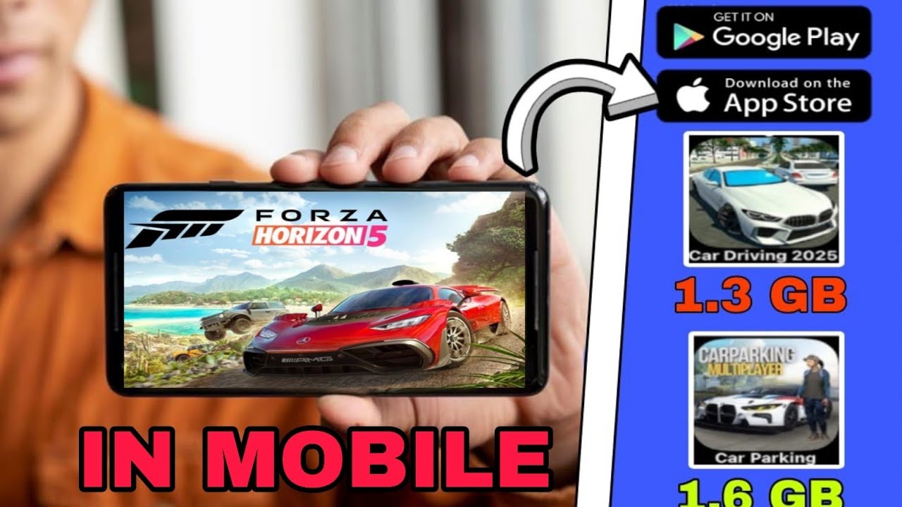 I Play Games Like Forza Horizon 5 In Mobile Using Playstore😱!!