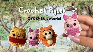 How to Crochet a Mini Piglet Tutorial - STEP BY STEP