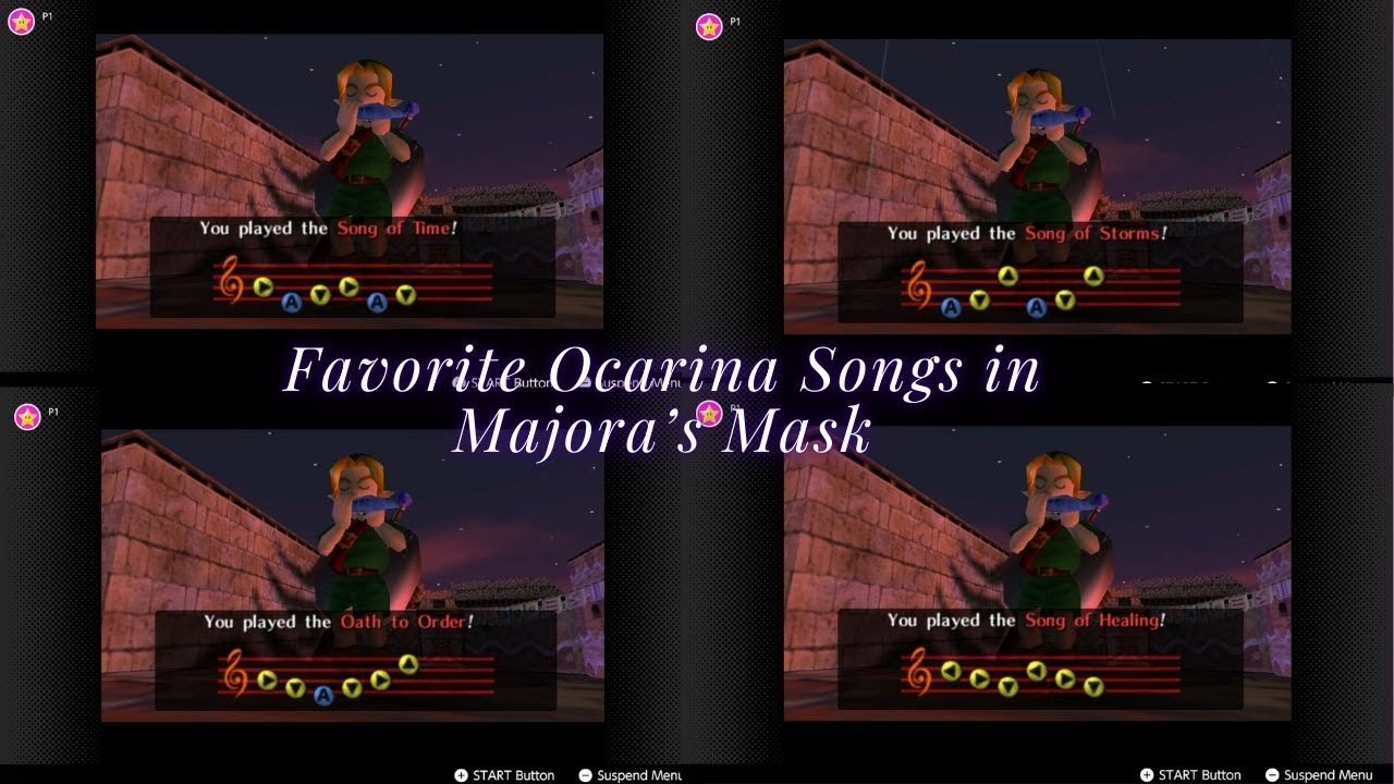 Top 10 Favorite Ocarina Songs in Majora's Mask - YouTube