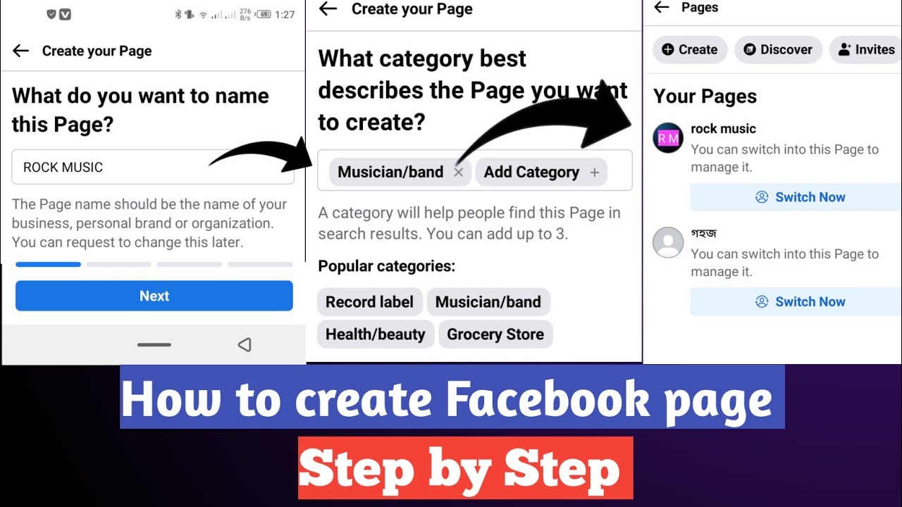 How to create facebook page / How to create facebook page 2024 - YouTube
