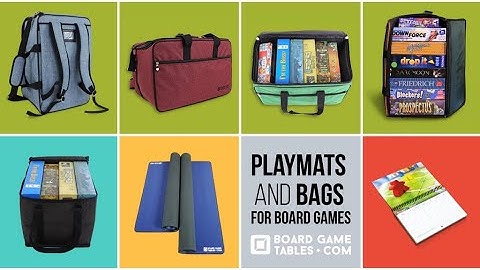 Best of Kickstarter 💡 BoardGameTables Playmats & Game Bags