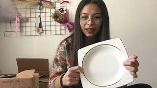 Taç-2243 Classy Platin 60Parça Yemek Takımı Kutu Açılımı|Amazon Outlet Günleri|#amazon #yemektakımı