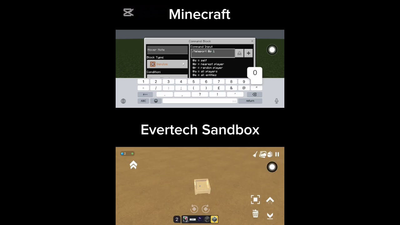 I Compared Teleportation in Minecraft and Evertech Sandbox!