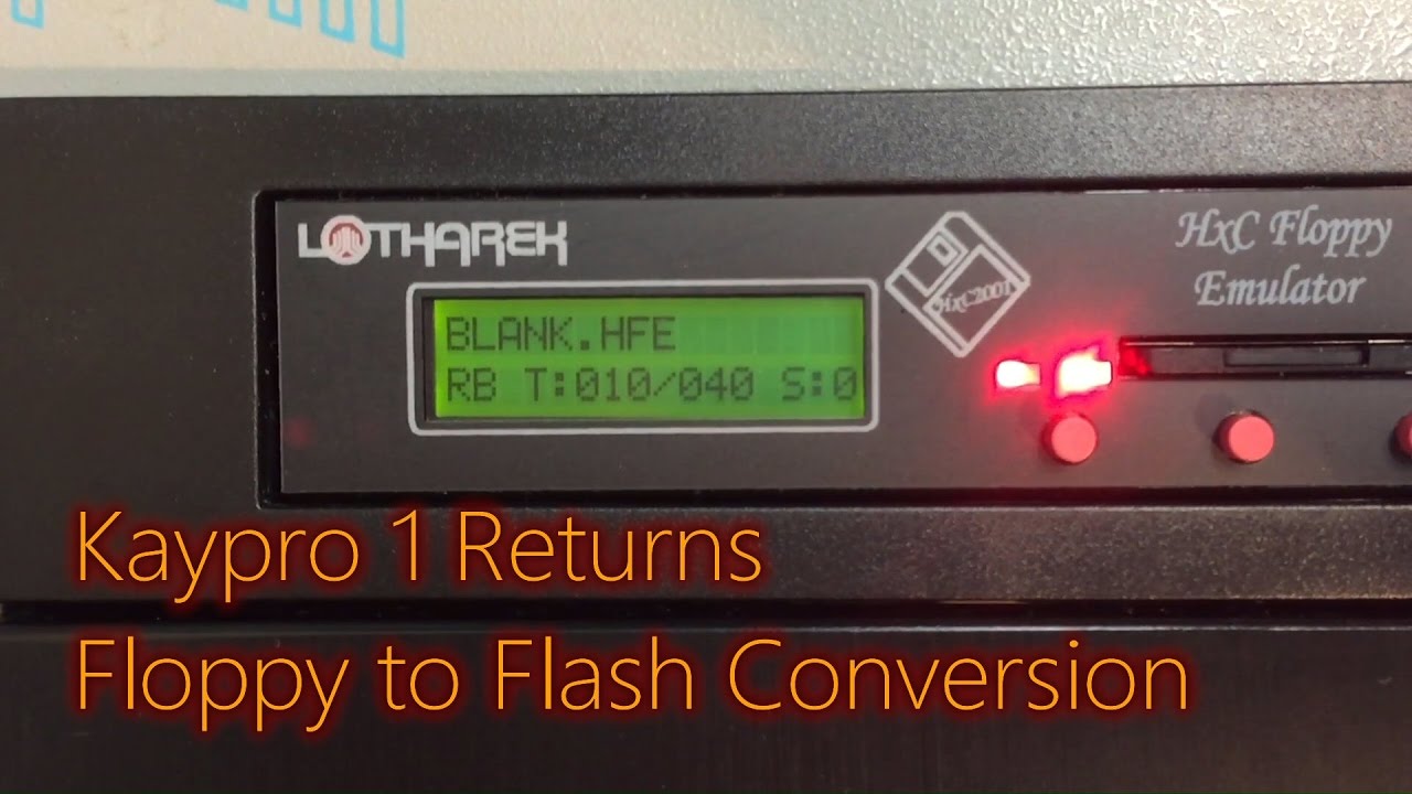 onedrop フォーマットC Kaypro 1 Returns: Floppy to Flash Conversion - YouTube