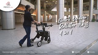 Explore the Versatility of Our Multi-Functional Electric Walker Rollator Weighing 16kg 4 in 1
