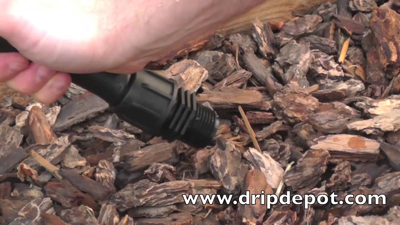 How To Cap Off a Run of Poly Drip Irrigation Tubing YouTube