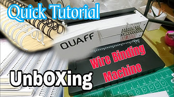 Unboxing  quaff wire binding machine | small business vlog
