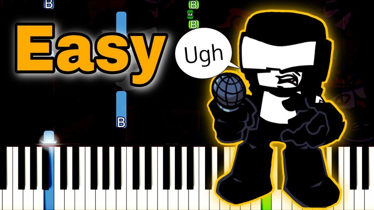 Ugh - Friday Night Funkin' | EASY Piano Tutorial