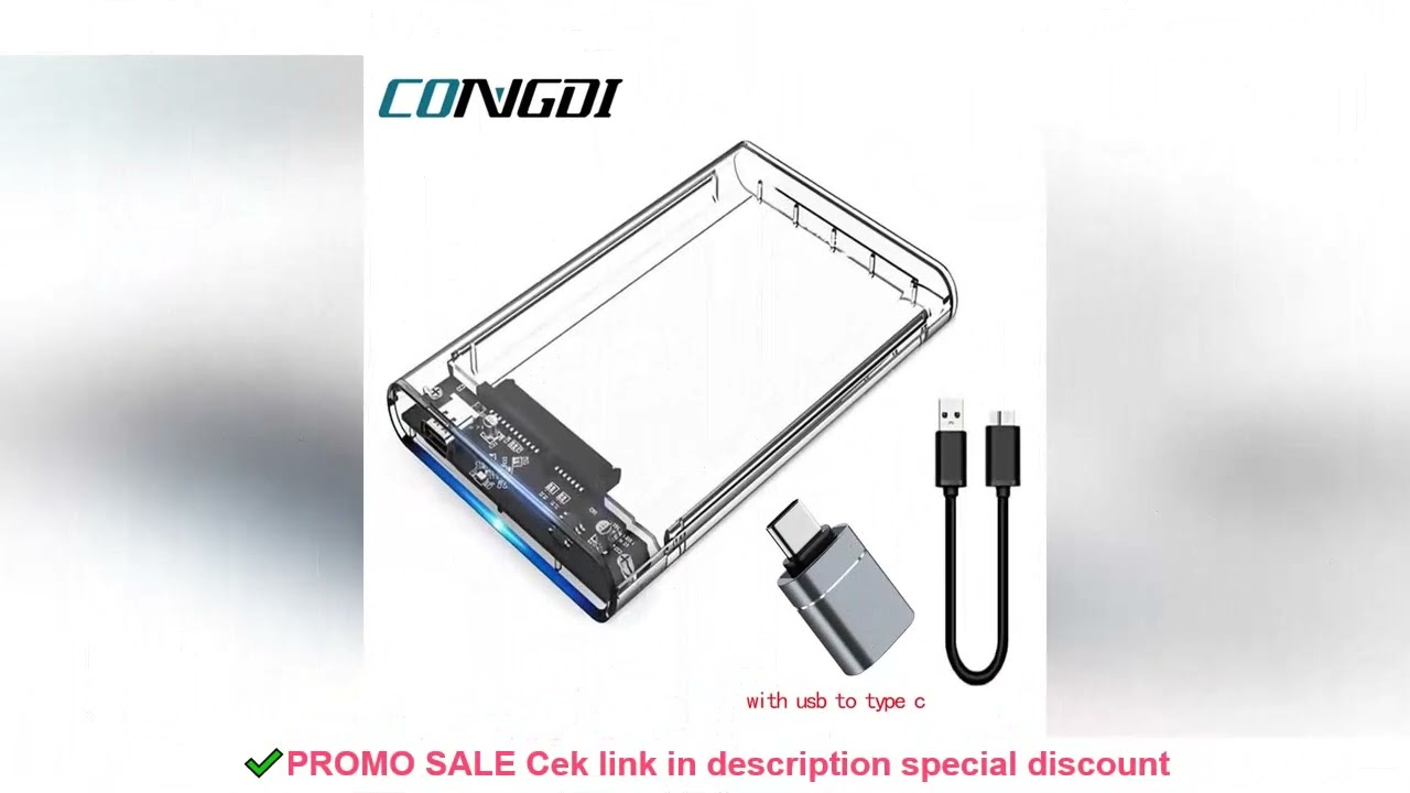 USB 3.0 HDD Enclosure 2.5inch SATA SSD Hard Drive Case with 5Gbps Transfer Speed Mobile External Hou
