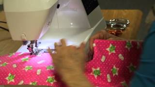 Learning to sew without pins