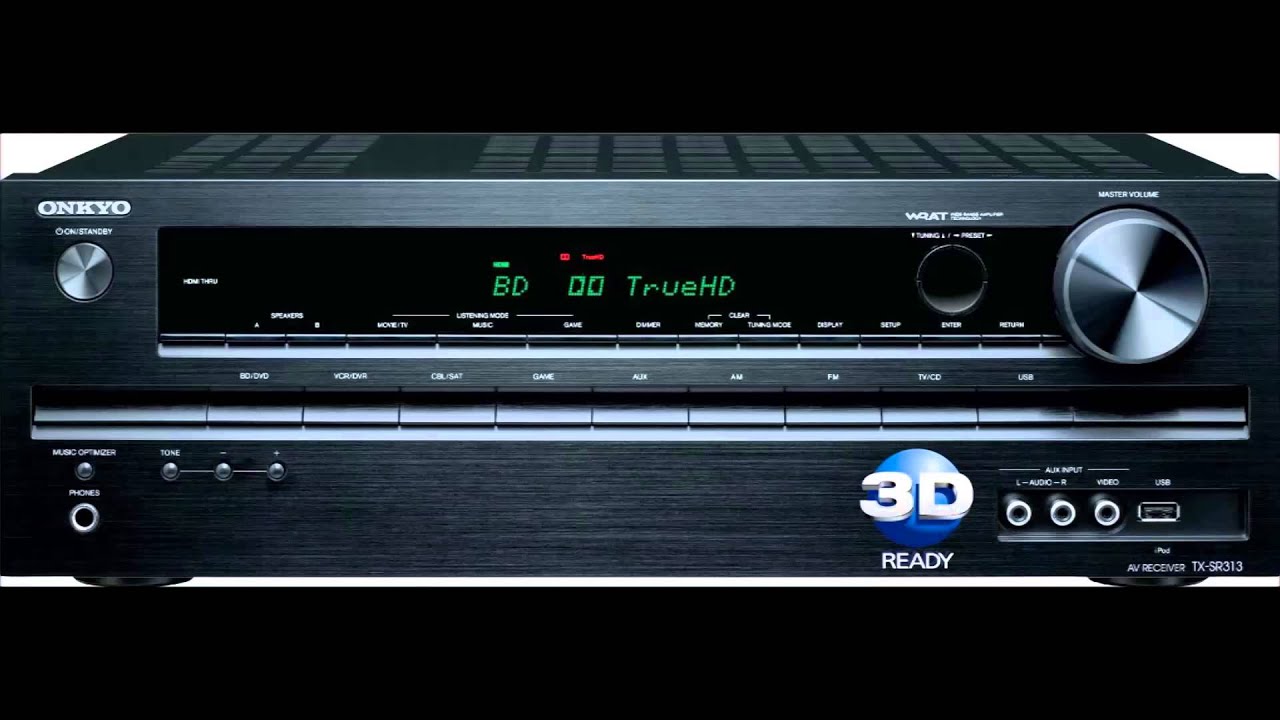 Onkyo TX SR313 5 1 Channel Home Theater A/V Receiver