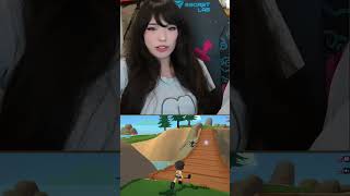 Emiru crashing out whilst playing super battle golf #emiru #gaming #shorts