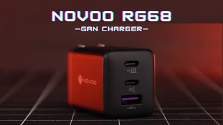 🌟 NEW RELEASE | NOVOO RG68 3-Port GaNIII Charger! 🌟 #chargers #techgadgets #iphone #novoo