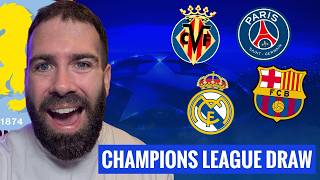 ASTON VILLA LIVE CHAMPIONS LEAGUE DRAW WATCHALONG