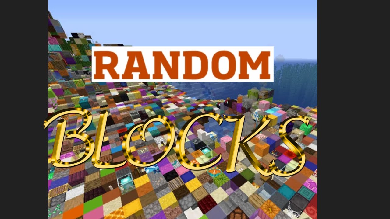Minecraft but every block I look at turns into a random block - YouTube