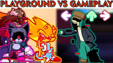 FNF Character Test | Gameplay VS Playground | Sonic, Garcello, QT