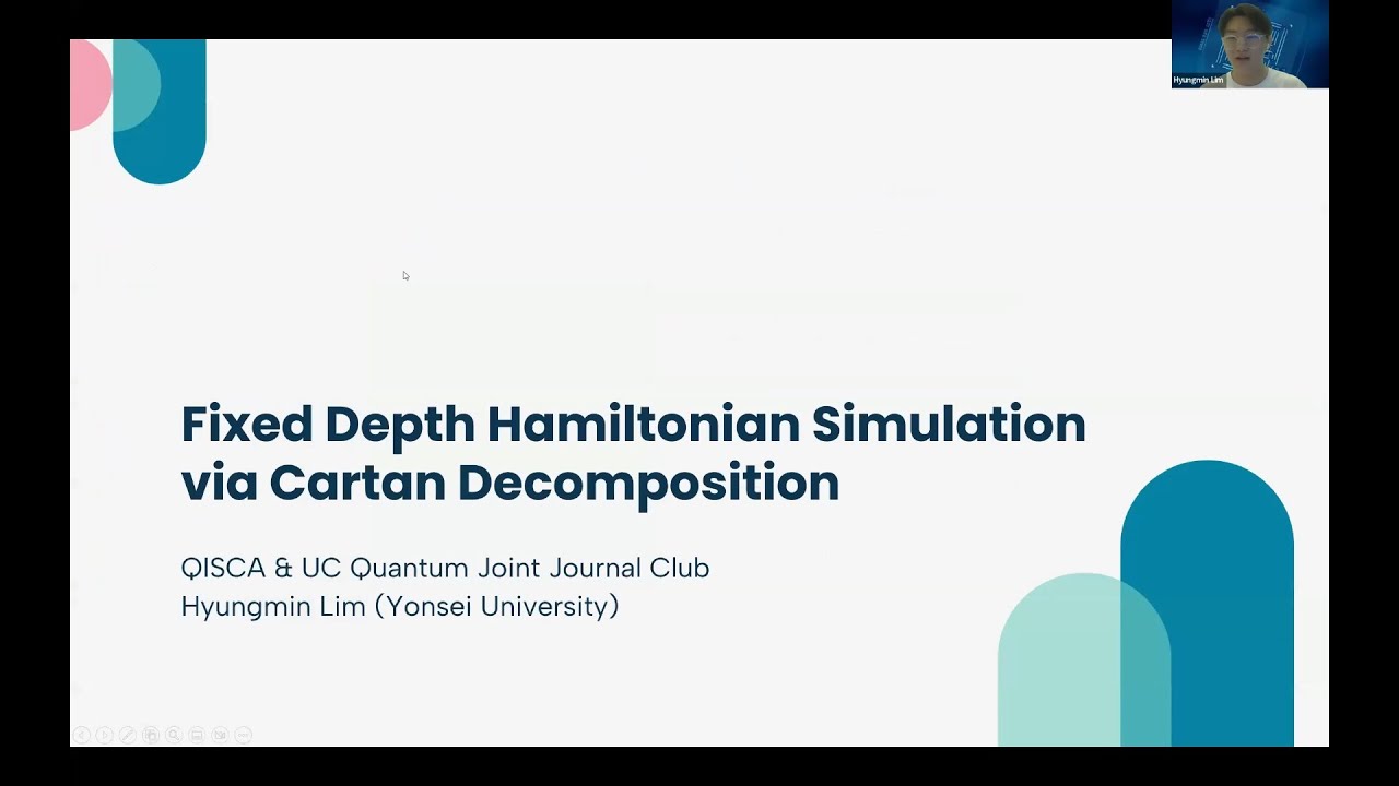 Fixed Depth Hamiltonian Simulation via Cartan Decomposition