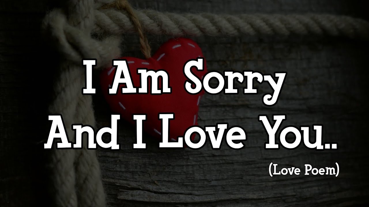 Im Sorry I Love You Poems