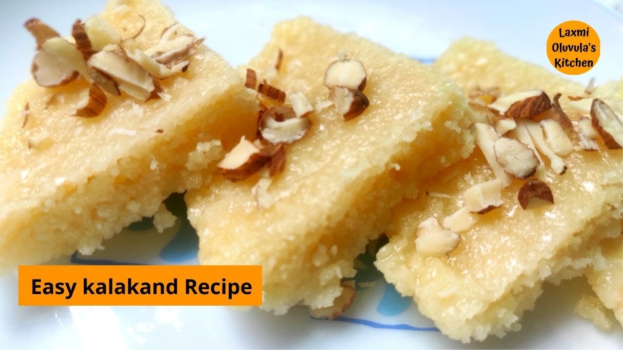 Easy kalakand Recipe kalakand With Condensed Milk In Telugu Eng Subs YouTube