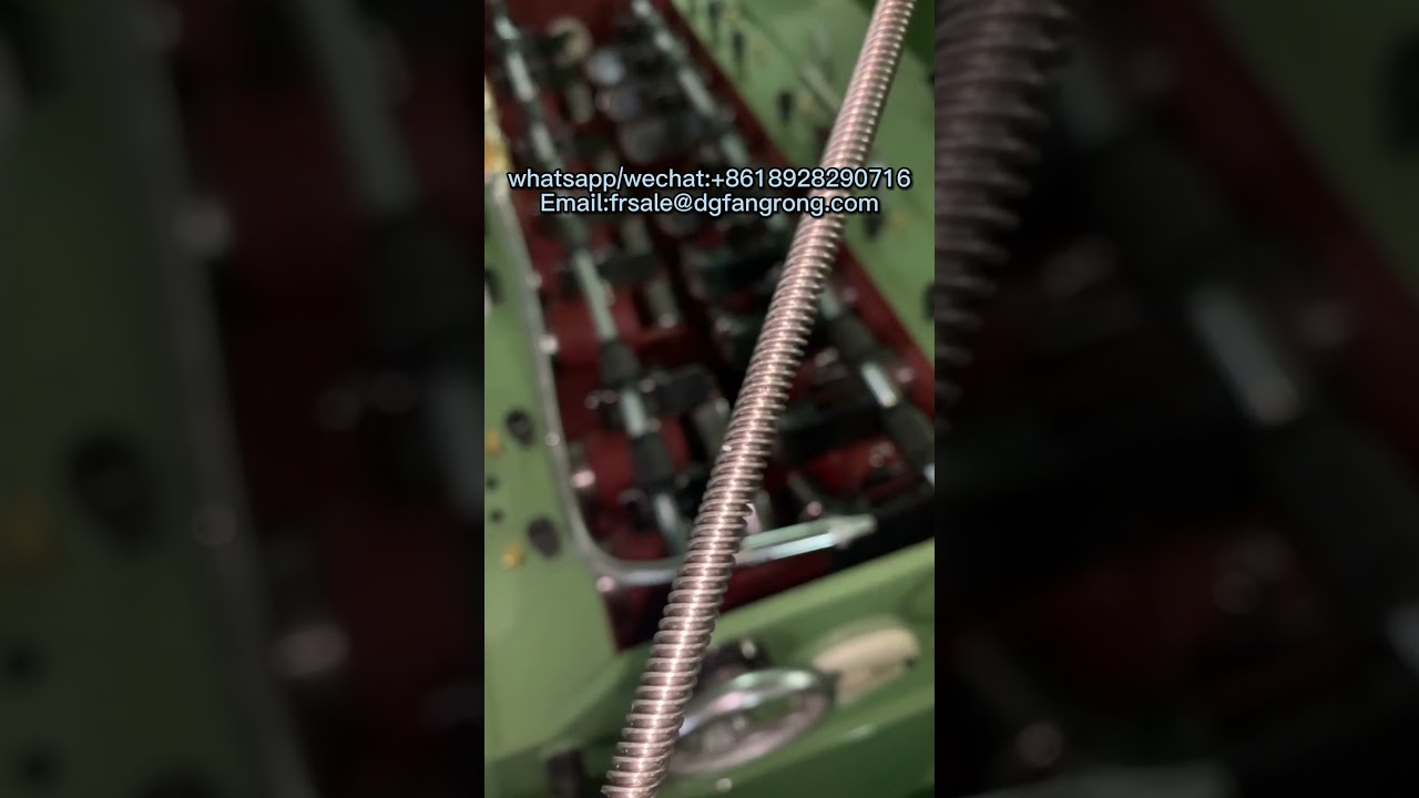 Straightening machine threaded bar straightened sample 