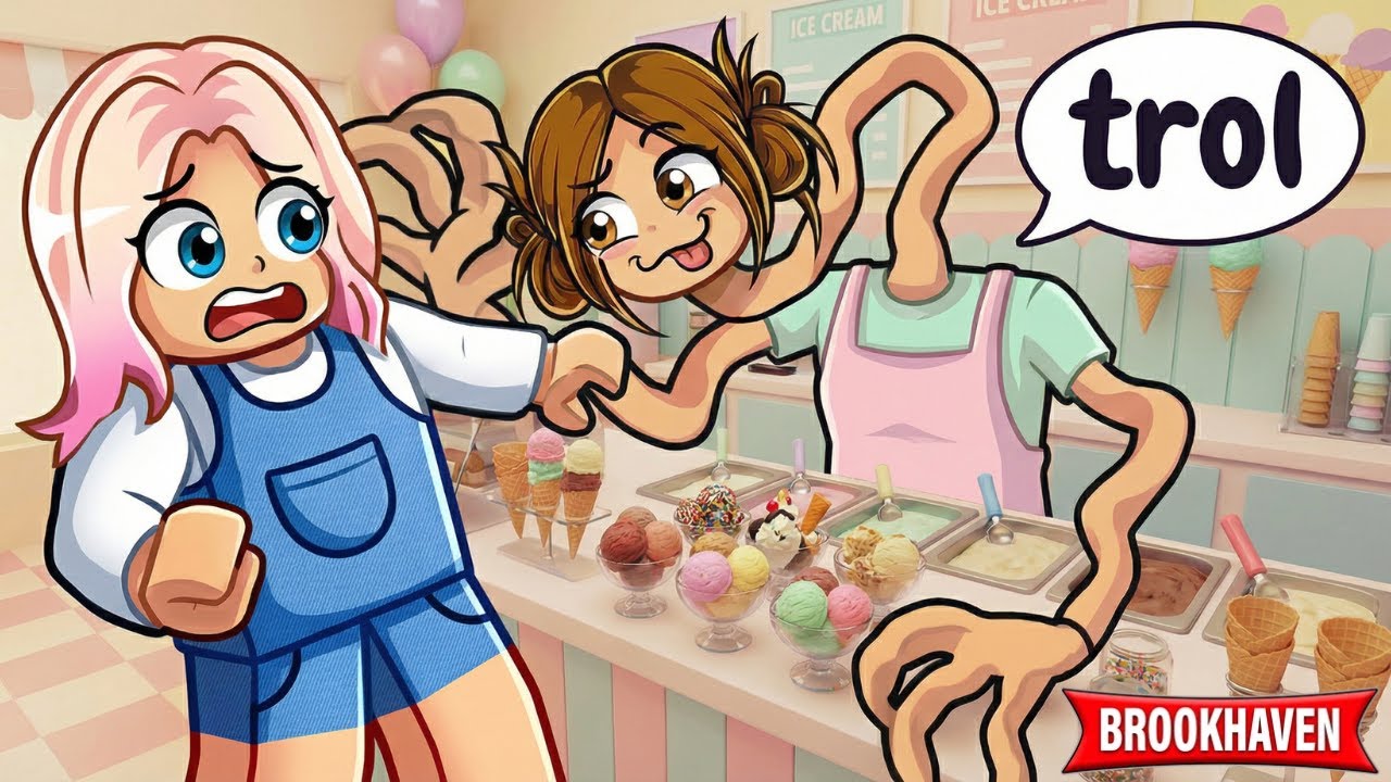 Anomali Dondurmacı Oldum! 🍦 Aleyna ve Derin’i Trolledim 😂 Roblox Brookhaven🏡RP