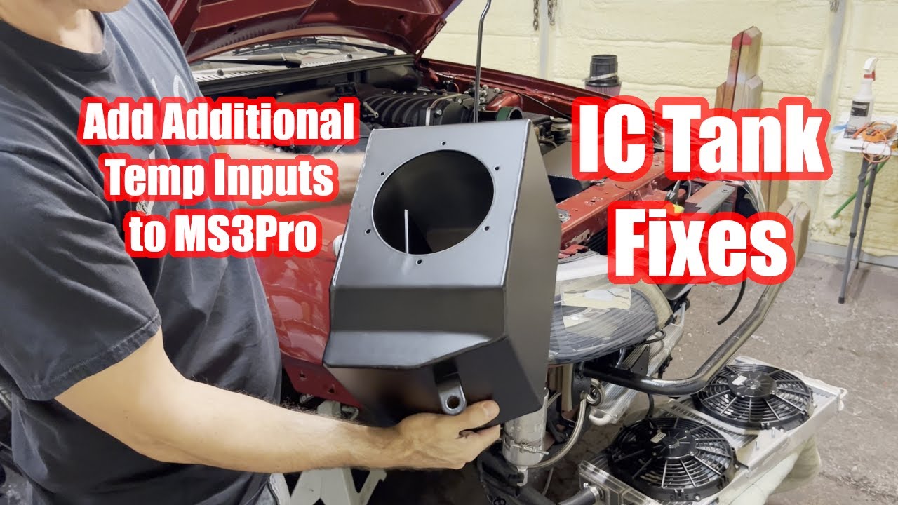 NOT WORKING!! Under Hood Intercooler Tank Repairs & MS3Pro Temperature Inputs Expansion