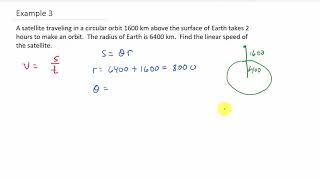 Linear Velocity Example 3